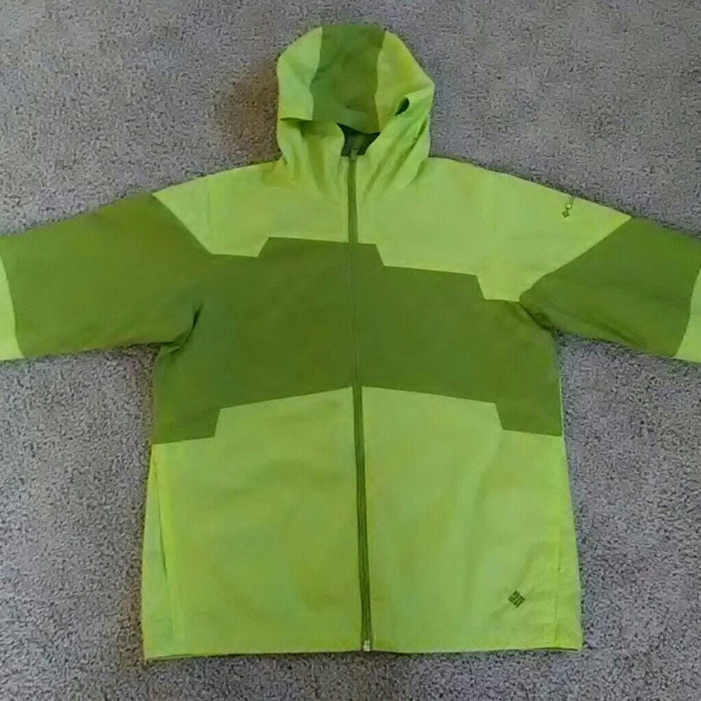 Columbia Youth Hooded Windbreaker Sz 14/16